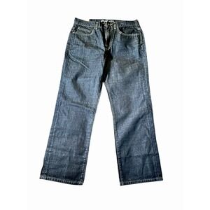 CHAPS Denim Jeans Men's 34x30 STRAIGHT FIT Blue RINSE Dark Wash Casual